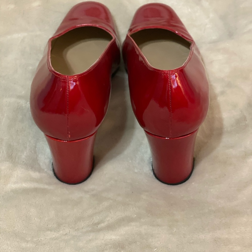 Stuart Weizmann Red Block Heels - image 3